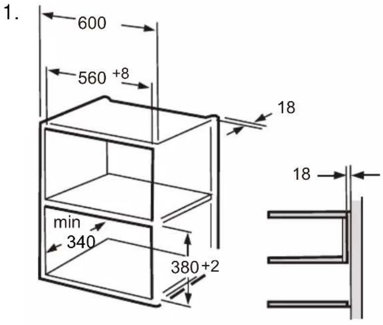 GORENJE BM201AG1BG - Asenna uuni kaappiin - 3