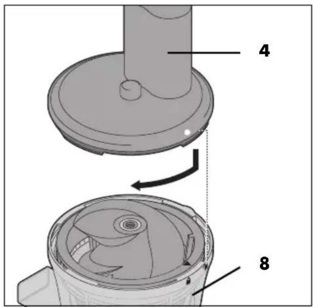 SILVERCREST SSJ 300 B3 - Applicazione del coperchio 4 - 1