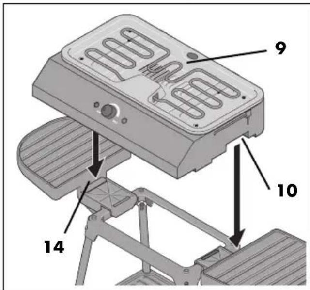 SILVERCREST SEGS 2200 B2 - Montaje como aparato con patas - 8