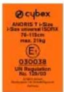CYBEX Anoris T iSize - CERTIFICATION - 2