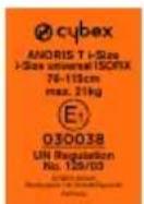 CYBEX Anoris T iSize - 認証 - 1