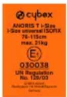 CYBEX Anoris T iSize - CERTIFICAZIONE - 1