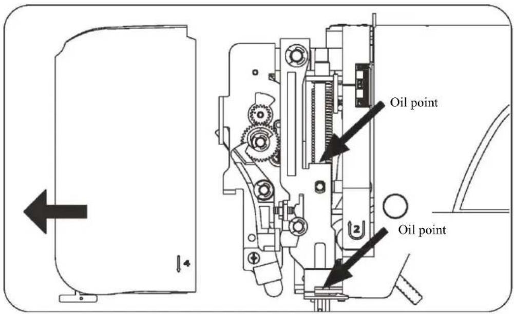 SINGER SM024 - Oiling the machine - 2
