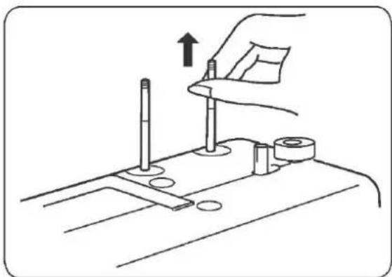 SINGER SM024 - Setting spool pins - 1