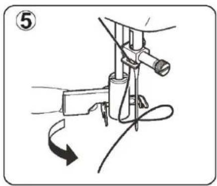 SINGER SM024 - Using automatic needle threader - 5