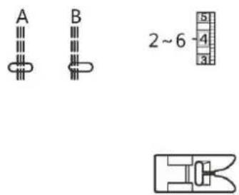 SINGER SM024 - Point droit extensible - 1