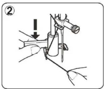 SINGER SM024 - Using automatic needle threader - 2