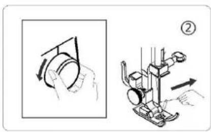 SINGER SM024 - Drawing up bobbin thread - 2