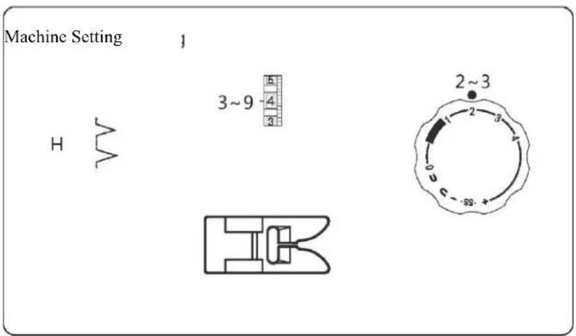 SINGER SM024 - Picot hem stitch - 1