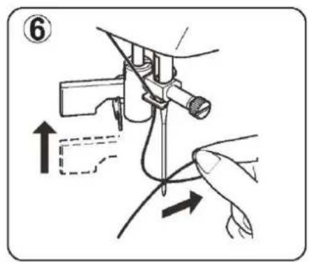 SINGER SM024 - Using automatic needle threader - 6