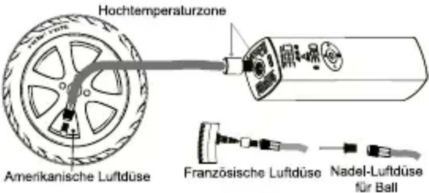 Telestar Trotty Pump - Luftschlauch anschließen - 1