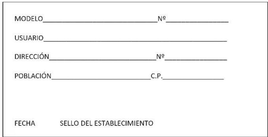 Orbegozo EX 5500 - CERTIFICADO DE GARANITA - 1