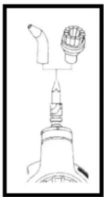Orbegozo LV 3580 - Installer la buse avec brosse ou courbe - 1
