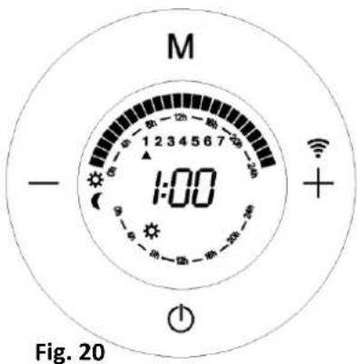 Orbegozo REW 1000 - PROGRAMAÇÃO DO AQUECEDOR: - 5