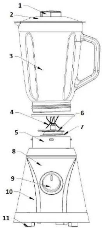 Orbegozo BV 6525 - DESCRIPTION DE VOTRE MIXEUR - 1