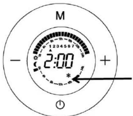 Orbegozo REW 500 - PROGRAMMATION DU CHAUFFAGE : - 8