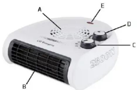 A E D C B 2500V