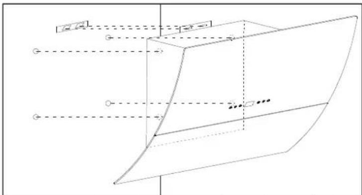 Orbegozo DS 80170 BL - Instalacao (saia para fora) - 2