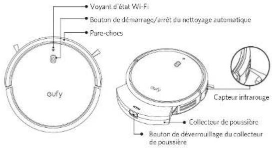 eufy RoboVac 30C Max - Anatomie du RoboVac - 1