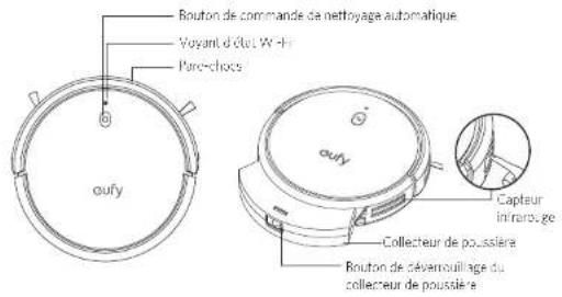 eufy RoboVac G10 Hybrid - Anatomie du RoboVac - 1
