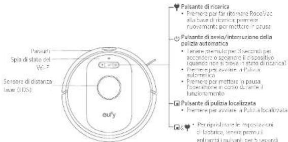 eufy RoboVac X8 - a. Parte superiore e laterale - 1
