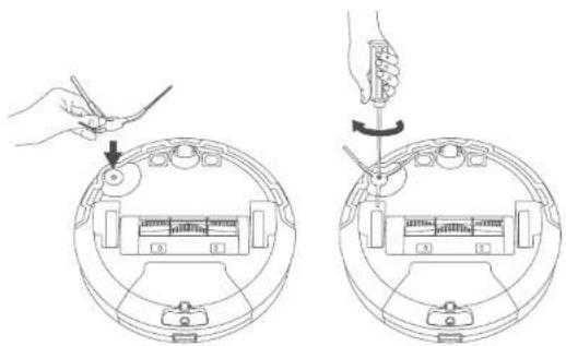 eufy RoboVac X8 - Sustitución del cepillo lateral - 1