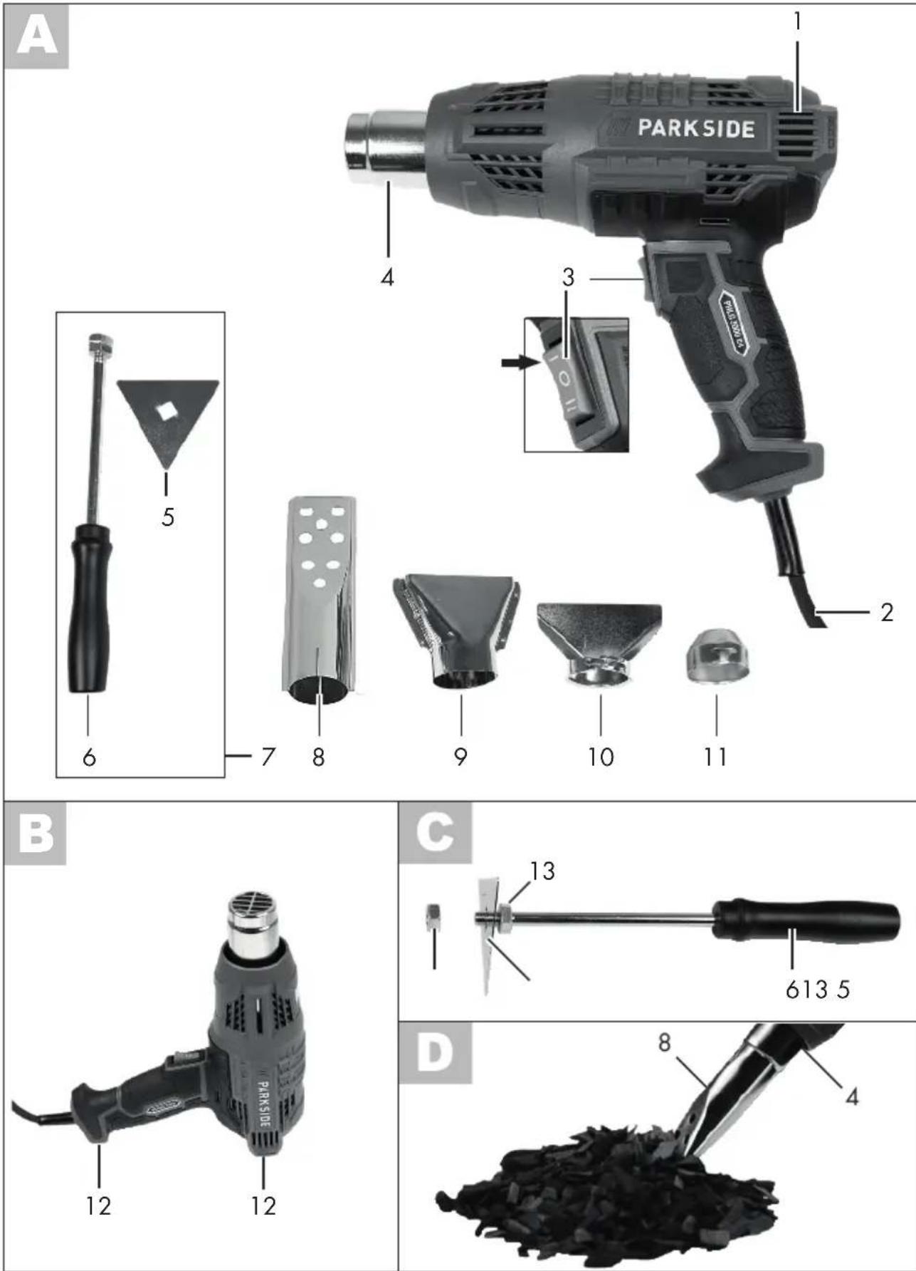 PARKSIDE PHLG 2000 E4 - Heat Gun - 1