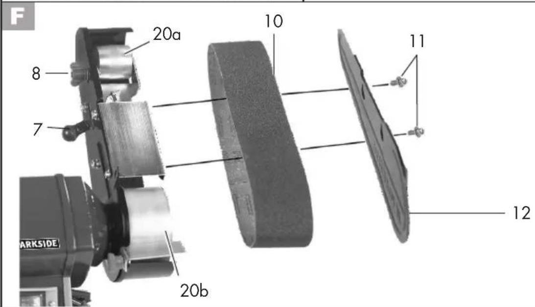 PARKSIDE PSBS 240 C2 - Explosionszeichnung • Exploded Drawing Vue éclatée • Explosietekening Rysunek samorozwijajacy • Rozvinutý vykres Vykres náhradnych dielov • Eksplosionstegning Plano de explosión • Disegno esploso Robbantott ábra • Eksplozijańska risba - 4