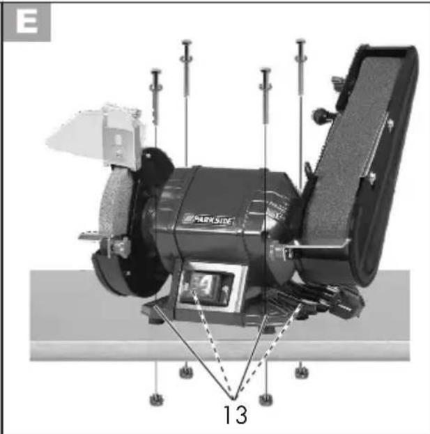 PARKSIDE PSBS 240 C2 - Explosionszeichnung • Exploded Drawing Vue éclatée • Explosietekening Rysunek samorozwijajacy • Rozvinutý vykres Vykres náhradnych dielov • Eksplosionstegning Plano de explosión • Disegno esploso Robbantott ábra • Eksplozijańska risba - 3