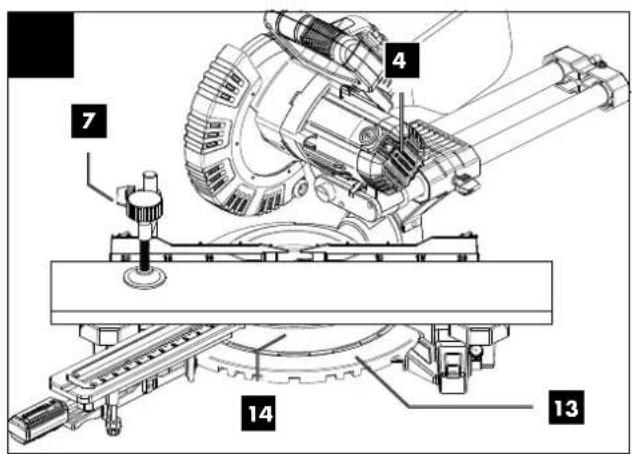 PARKSIDE PZKS 2000 B2 - SCIE À ONGLET RADIALE - 5