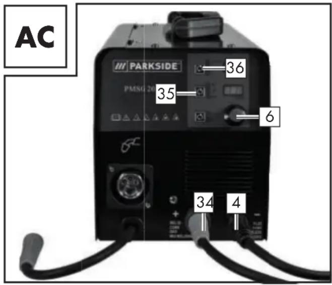 PARKSIDE PMSG 200 A1 - - Soldadura MMA - 1