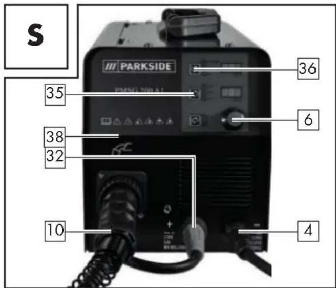 PARKSIDE PMSG 200 A1 - - MIG welding - 1