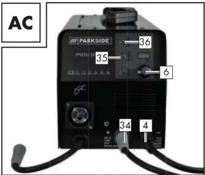 PARKSIDE PMSG 200 A1 - • MIMA-svejsning - 1