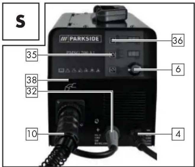 PARKSIDE PMSG 200 A1 - - Soldadura MIG - 1