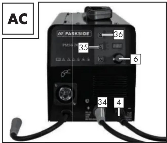 PARKSIDE PMSG 200 A1 - - Spawanie MMA - 1