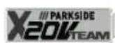 PARKSIDE PNTSA 20Li B1 - Symbole na ładowarce: - 1