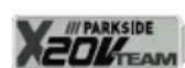 PARKSIDE PNTSA 20Li B1 - Pictogrammes sur l'appareil - 1