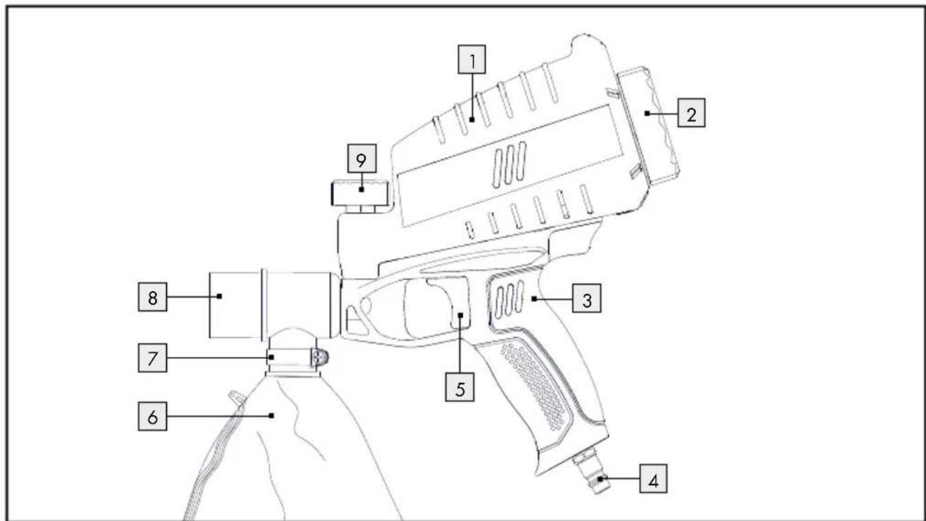 PARKSIDE PDSP 1000 D4 - AIR SAND BLASTER GUN - 1