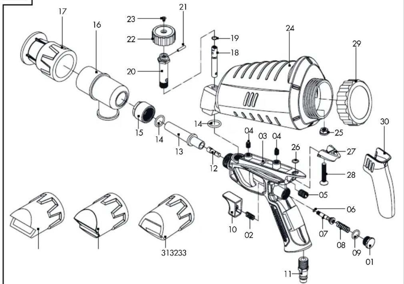 PARKSIDE PDSP 1000 D4 - AIR SAND BLASTER GUN - 2