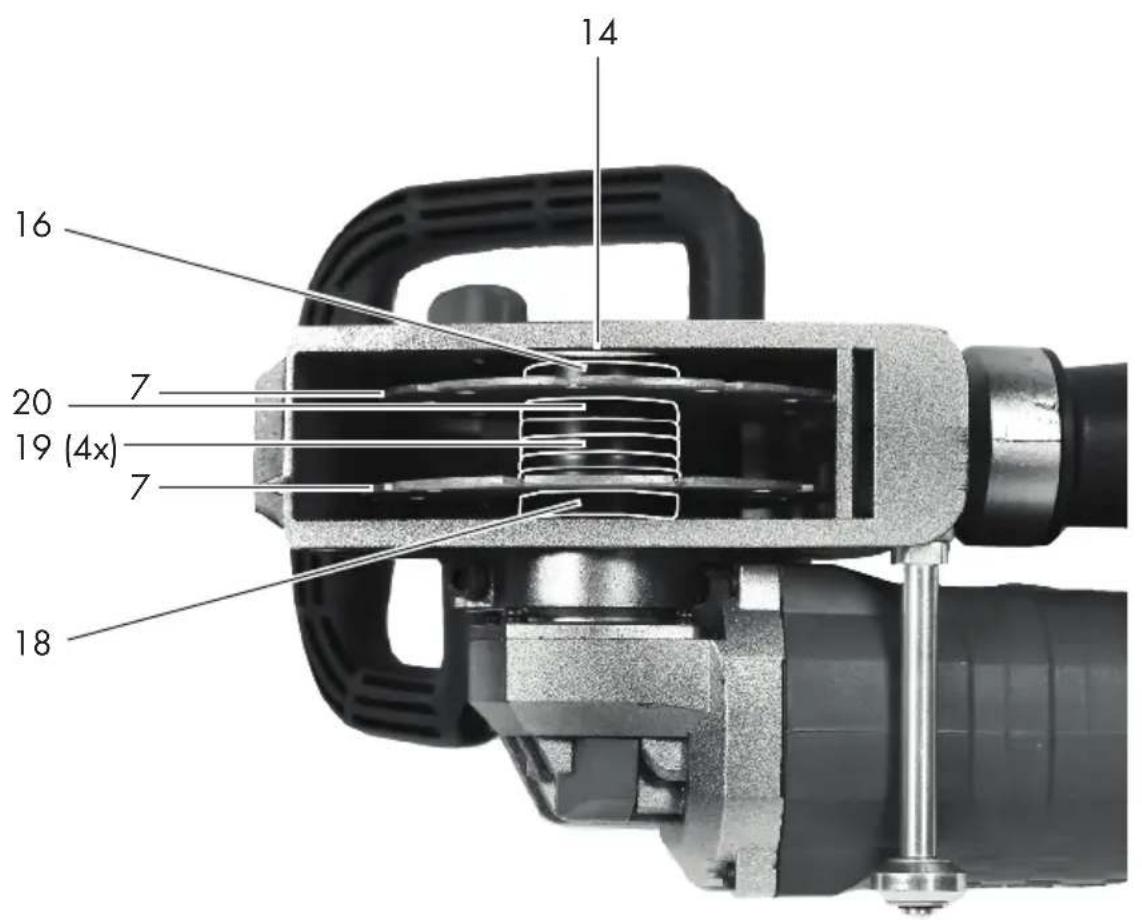 PARKSIDE PMNF 1350 E4 - Explosionszeichnung · Exploded Drawing Vue éclatée · Explosietekening Rysunki eksplozyine · Vykres sestaveni Nákresy explózii - 3