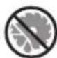 PARKSIDE PMNF 1350 E4 - Other symbols on the cutting disc: - 1