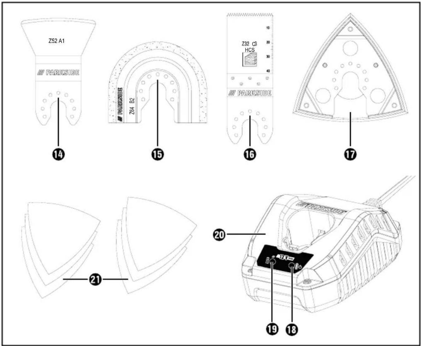 PARKSIDE PAMFW 12 B2 - FERRAMENTA MULTIUSOS COM BATERIA - 2