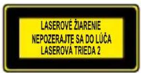 PARKSIDE PTIA 1 - Nebezpečenstvo spôsobené laserovým žiarením - 1