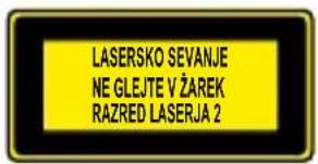 PARKSIDE PTIA 1 - Nevarnost zaradi laserskega sevanja - 1