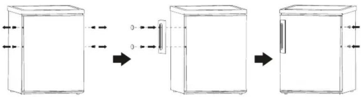 Frilec BONN28570WT040EI - Inversion du sens d'ouverture de la porte - 6
