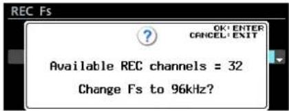 TASCAM DA6400 - Réglage du format du fichier d'enregistrement - 3
