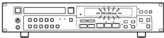 TASCAM CD450 - Appuyez sur la touche PGM sur la télécommande (disponible en option) pour afficher "PROGRAM" dans la fenêtre. - 1