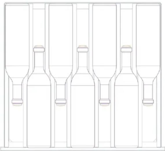 THERMADOR T24UW925LS - Disposition des bouteilles - 1