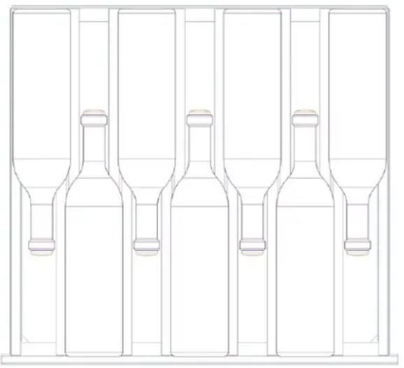 THERMADOR T24UW925RS - Disposition des bouteilles - 1