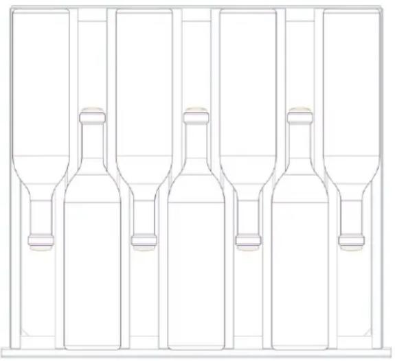 THERMADOR T24UW915LS - Disposition des bouteilles - 1